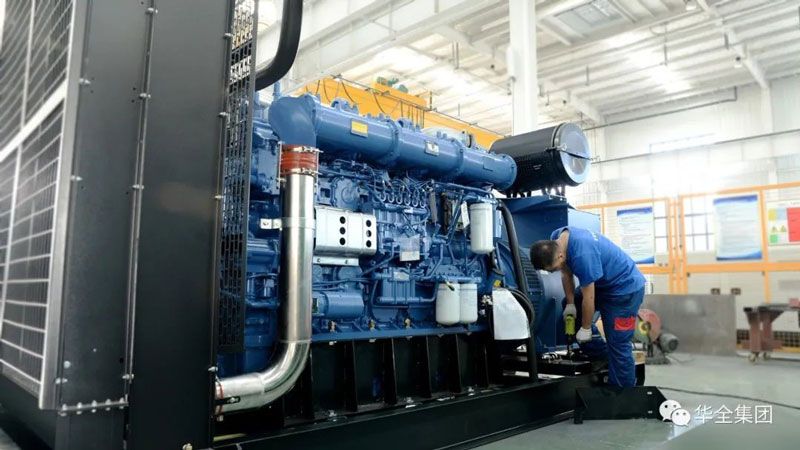 華全集團加班加點生產應急發(fā)電機組和應急水泵機組